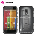Wholesale holster shockproof mobile phone case for motorola moto G kickstand covers